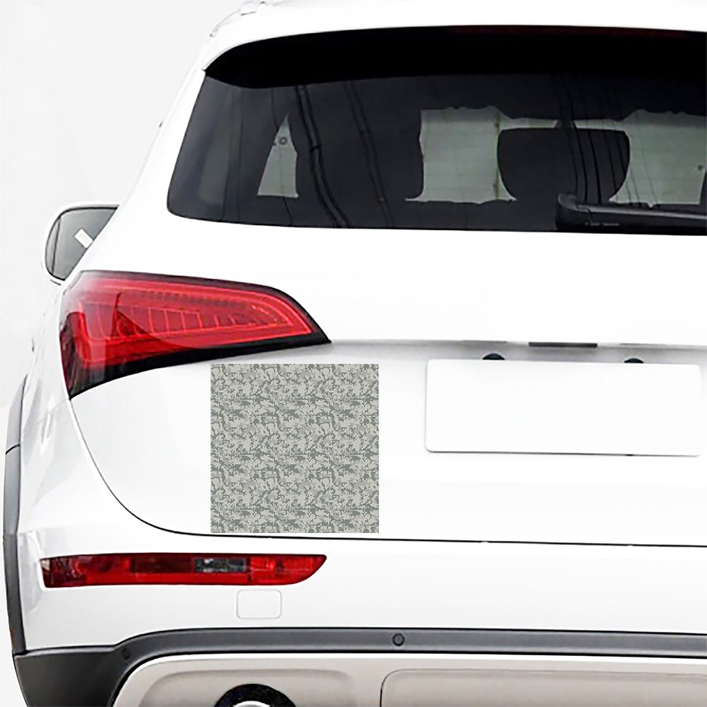 Tan Digital Camo Pattern Print Car Sticker
