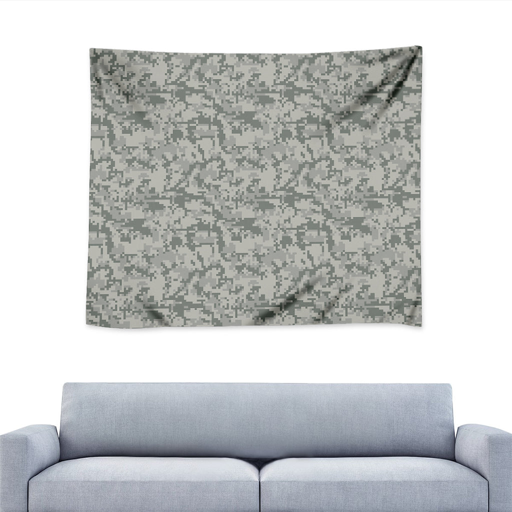 Tan Digital Camo Pattern Print Tapestry