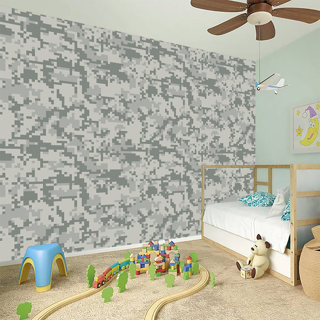 Tan Digital Camo Pattern Print Wall Sticker