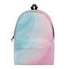 Teal Pink Liquid Marble Print Backpack