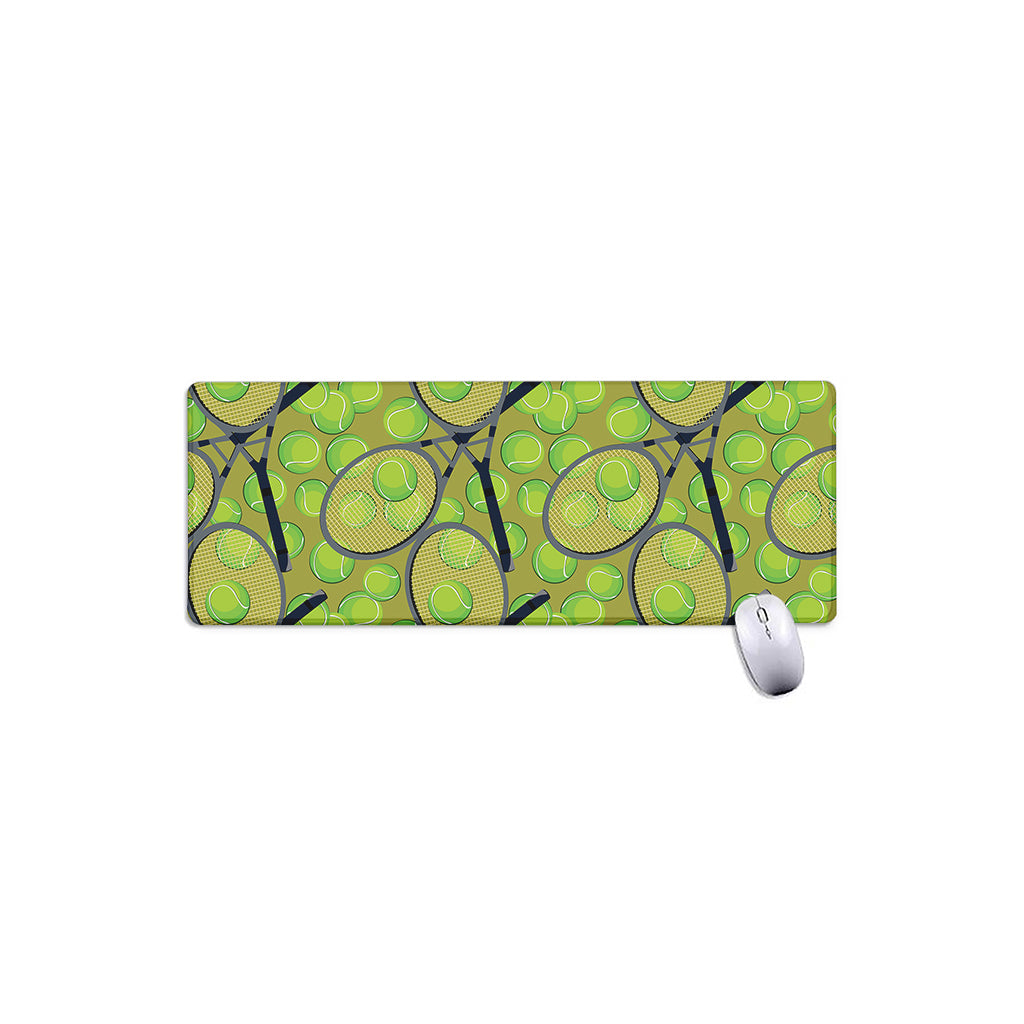 Tennis Ball And Racket Pattern Print Extended Mouse Pad