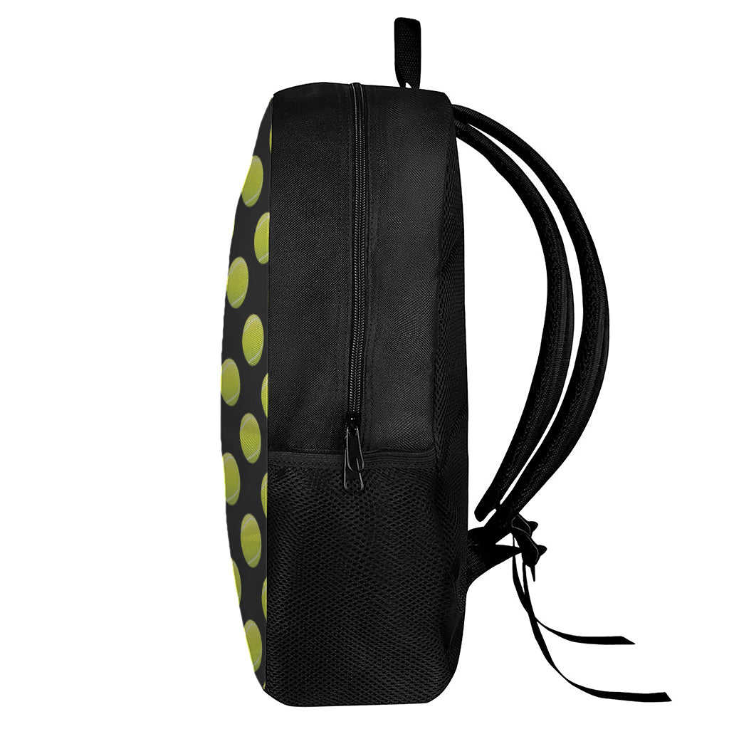 Tennis Balls Pattern Print 17 Inch Backpack