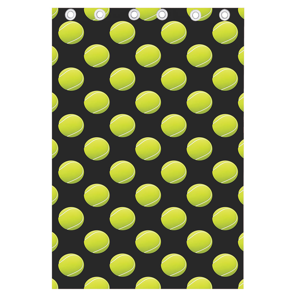 Tennis Balls Pattern Print Curtain