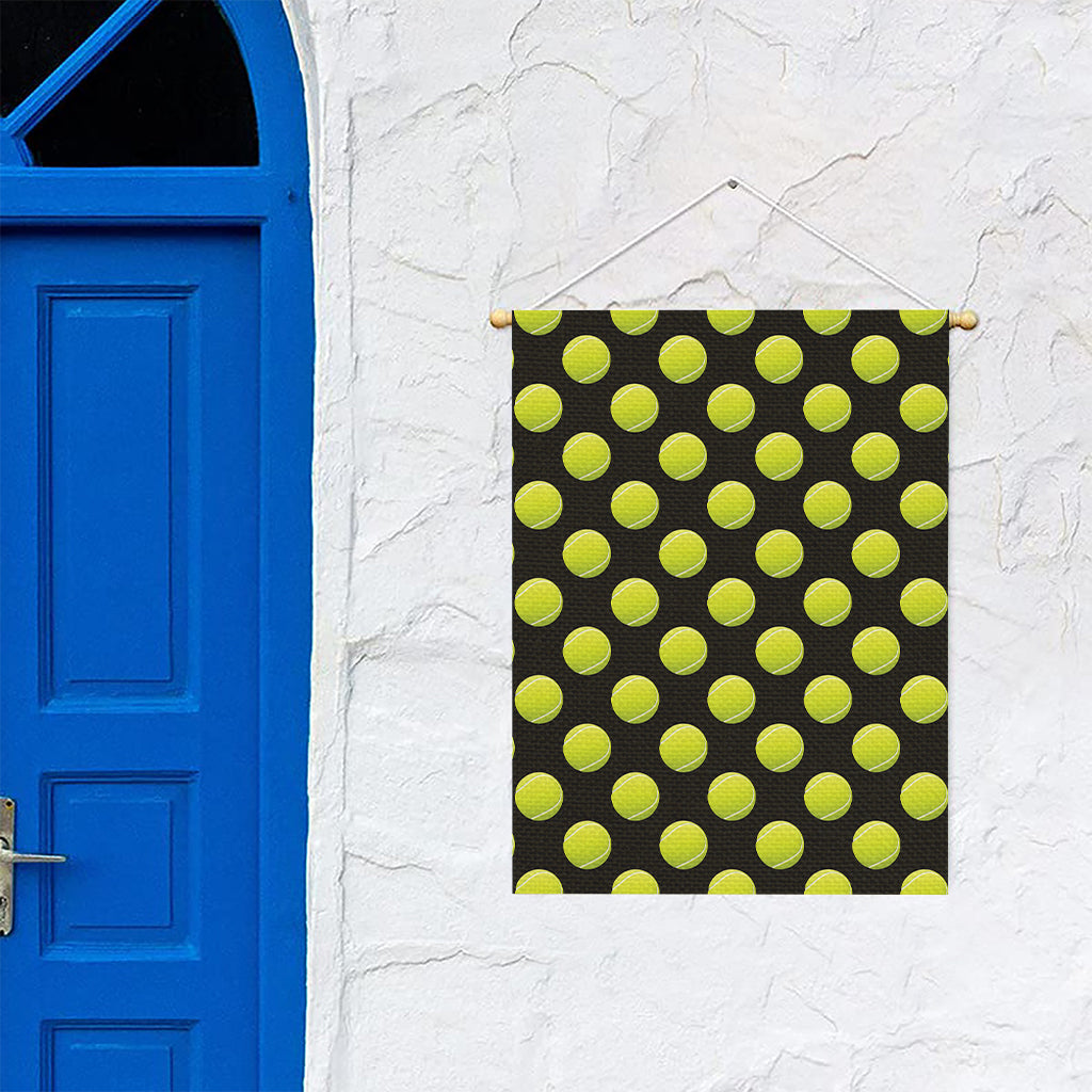 Tennis Balls Pattern Print Garden Flag