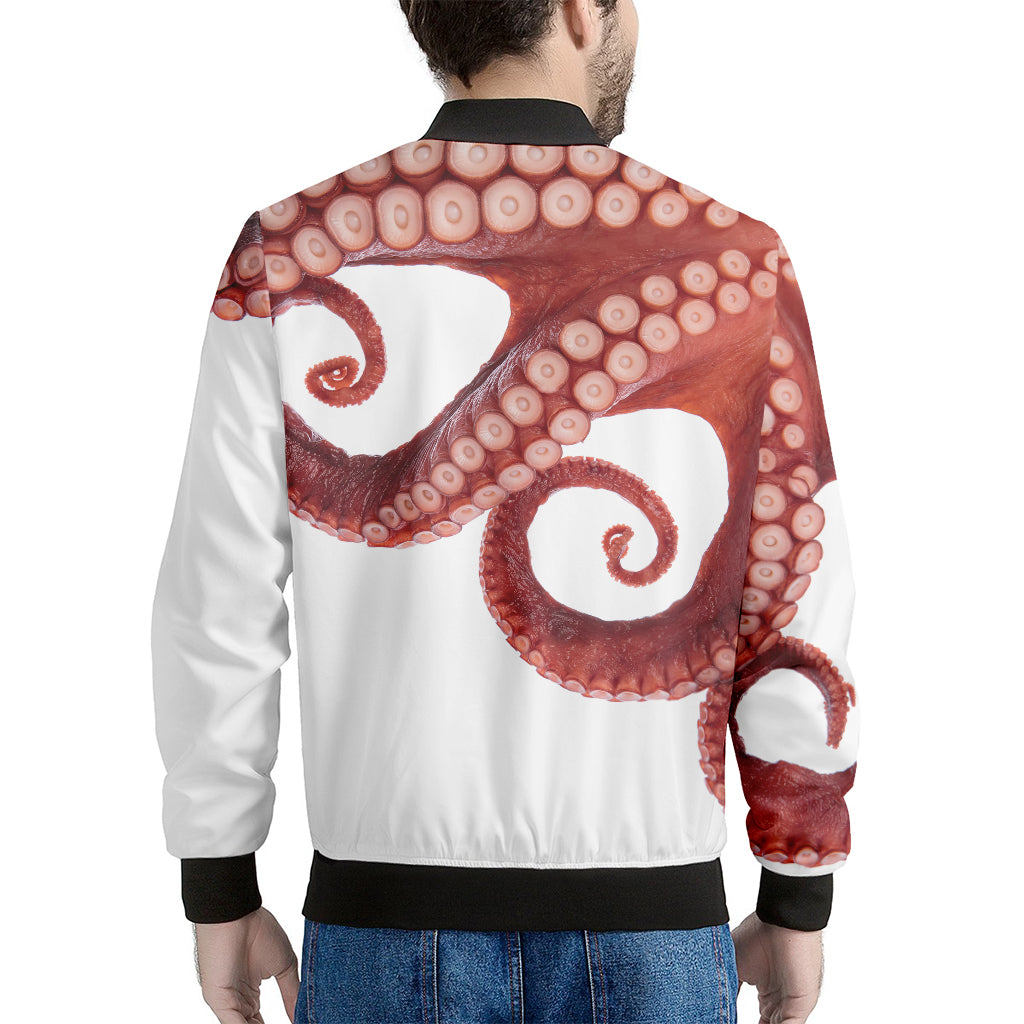 Tentacles Of Octopus Print Men's Bomber Jacket