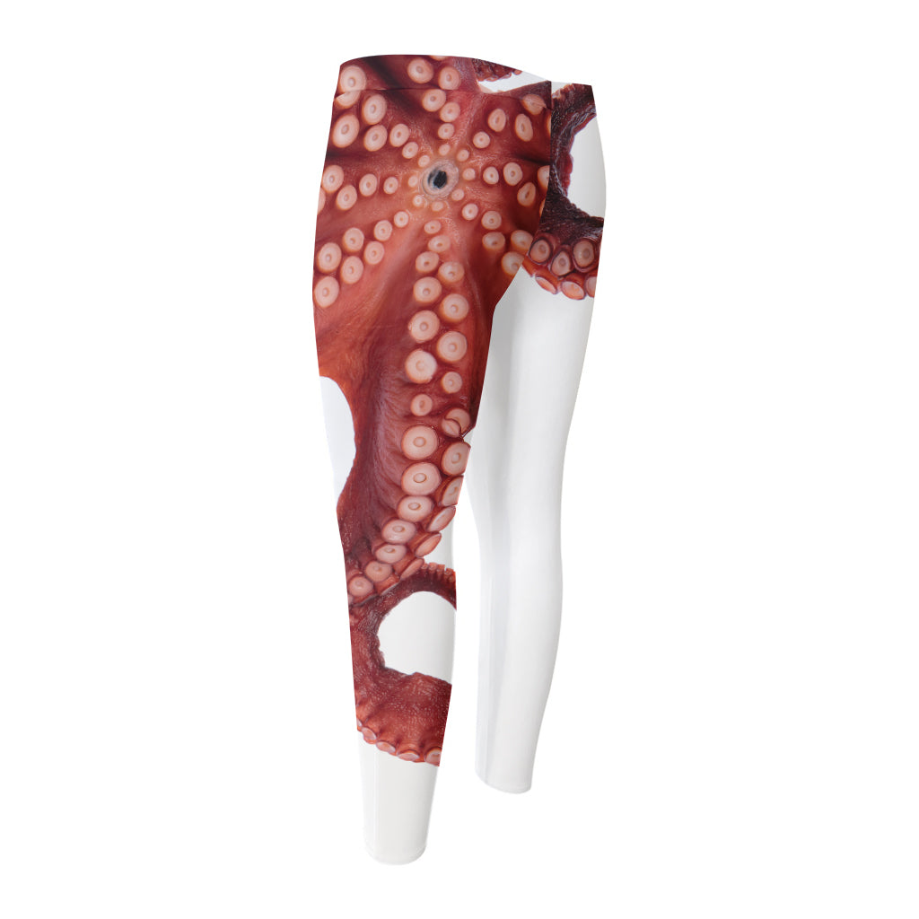 Tentacles Of Octopus Print Men's Compression Pants