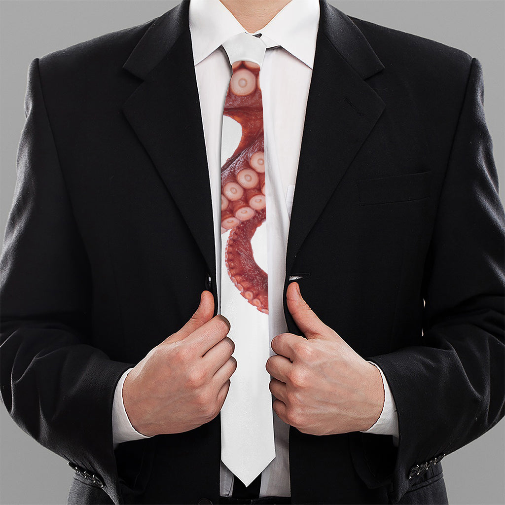 Tentacles Of Octopus Print Necktie
