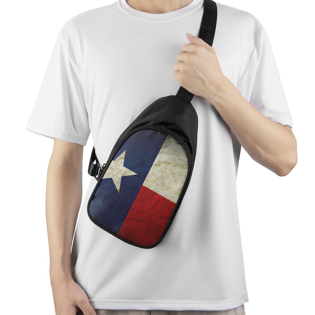 Texas Flag Print Chest Bag