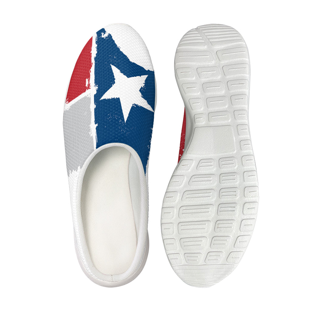 Texas State Flag Print Mesh Casual Shoes
