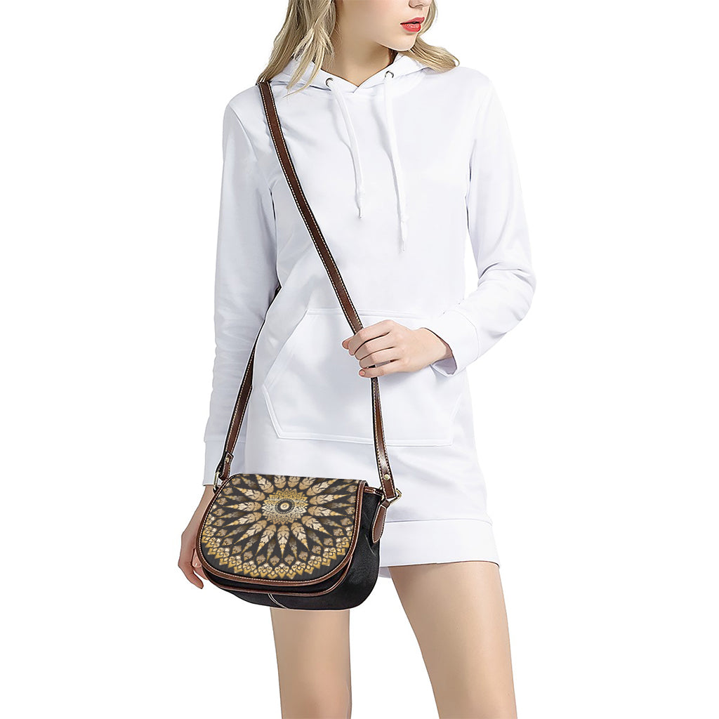 Thai Mandala Print Saddle Bag