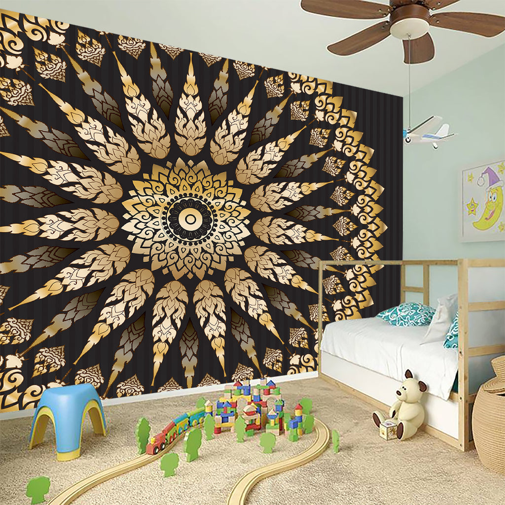 Thai Mandala Print Wall Sticker
