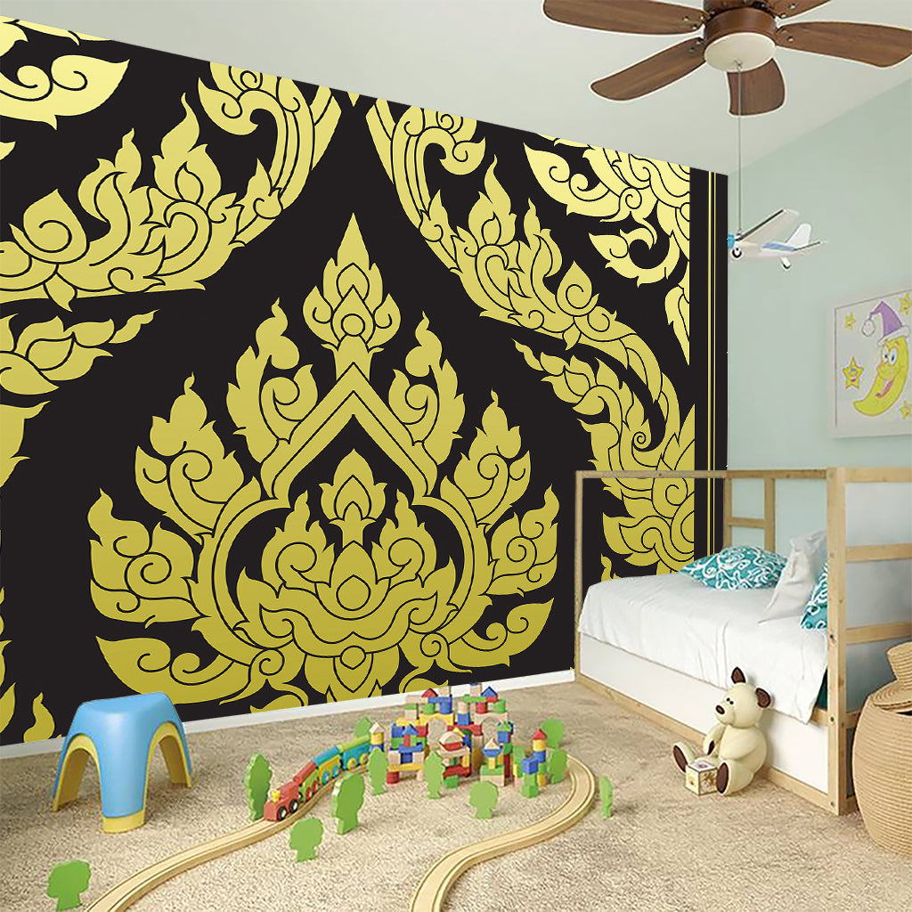 Thai Ornament Pattern Print Wall Sticker