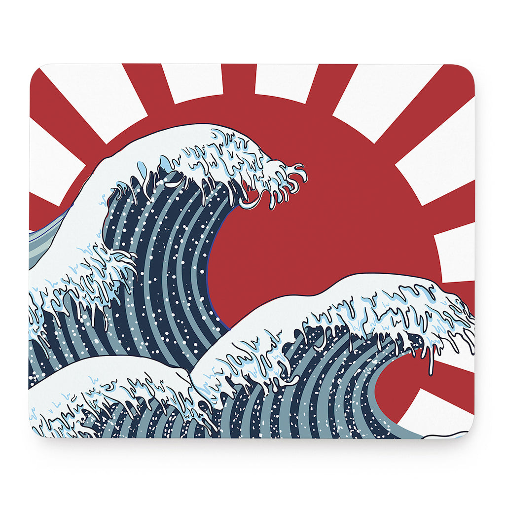 The Great Kanagawa Wave Print Mouse Pad