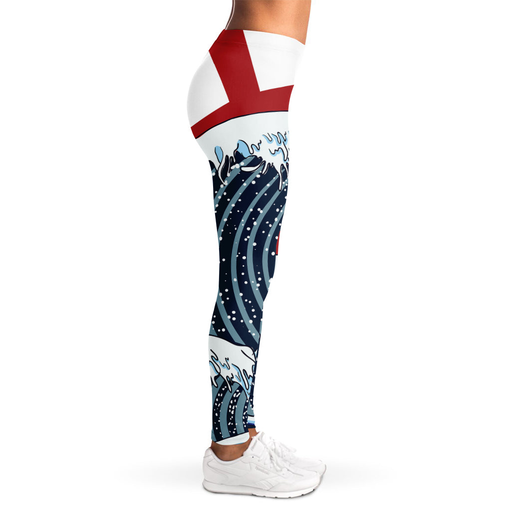 The Great Kanagawa Wave Print Women's Leggings