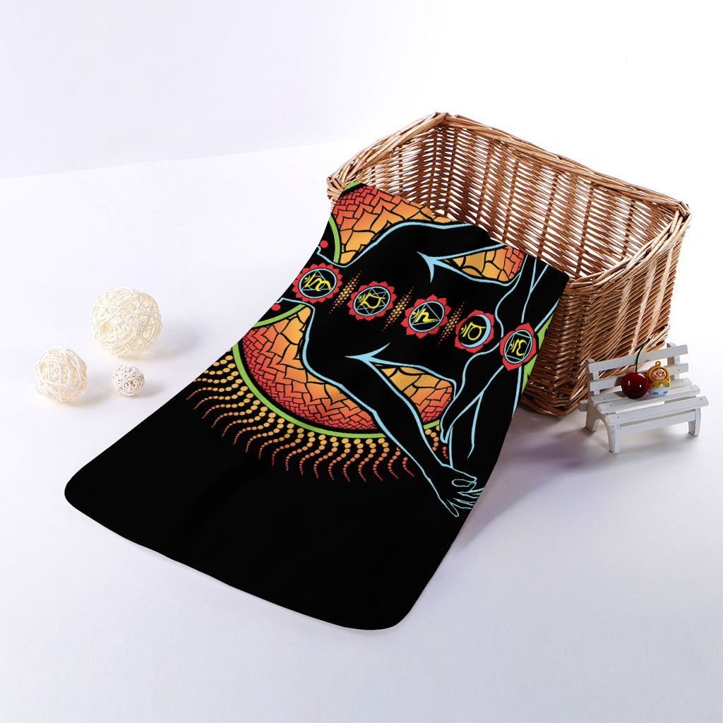 The Seven Chakras Print Towel