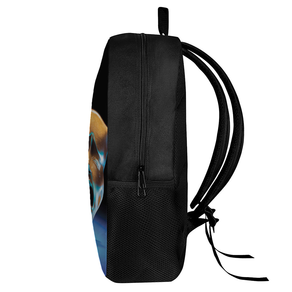 The Sock And Buskin Theatre Masks Print 17 Inch Backpack