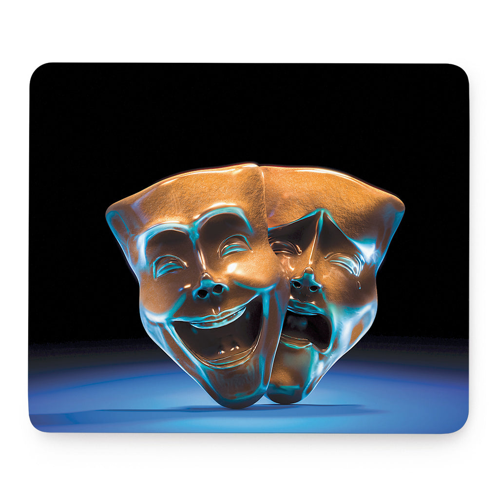 The Sock And Buskin Theatre Masks Print Mouse Pad