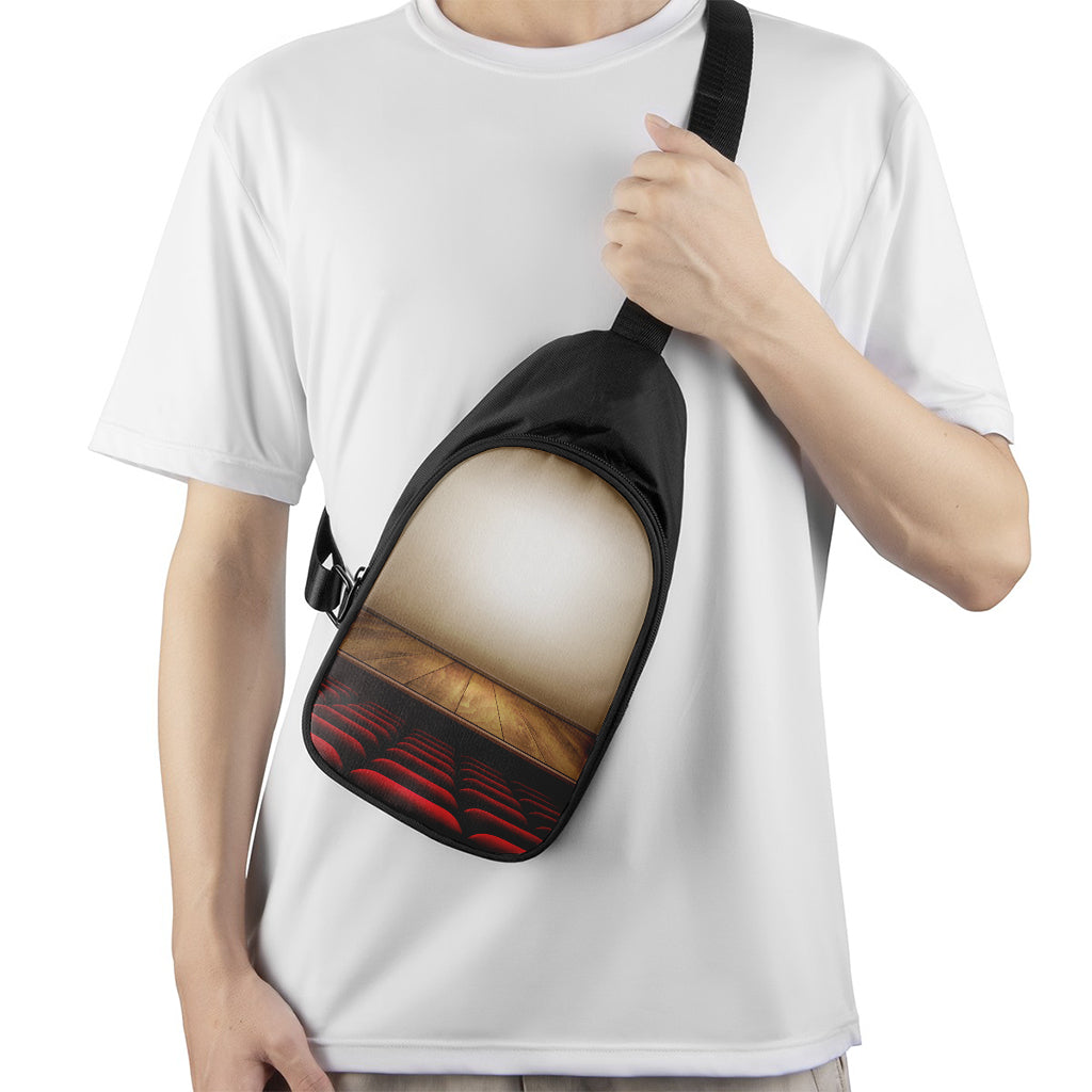 Theater Stage Print Chest Bag