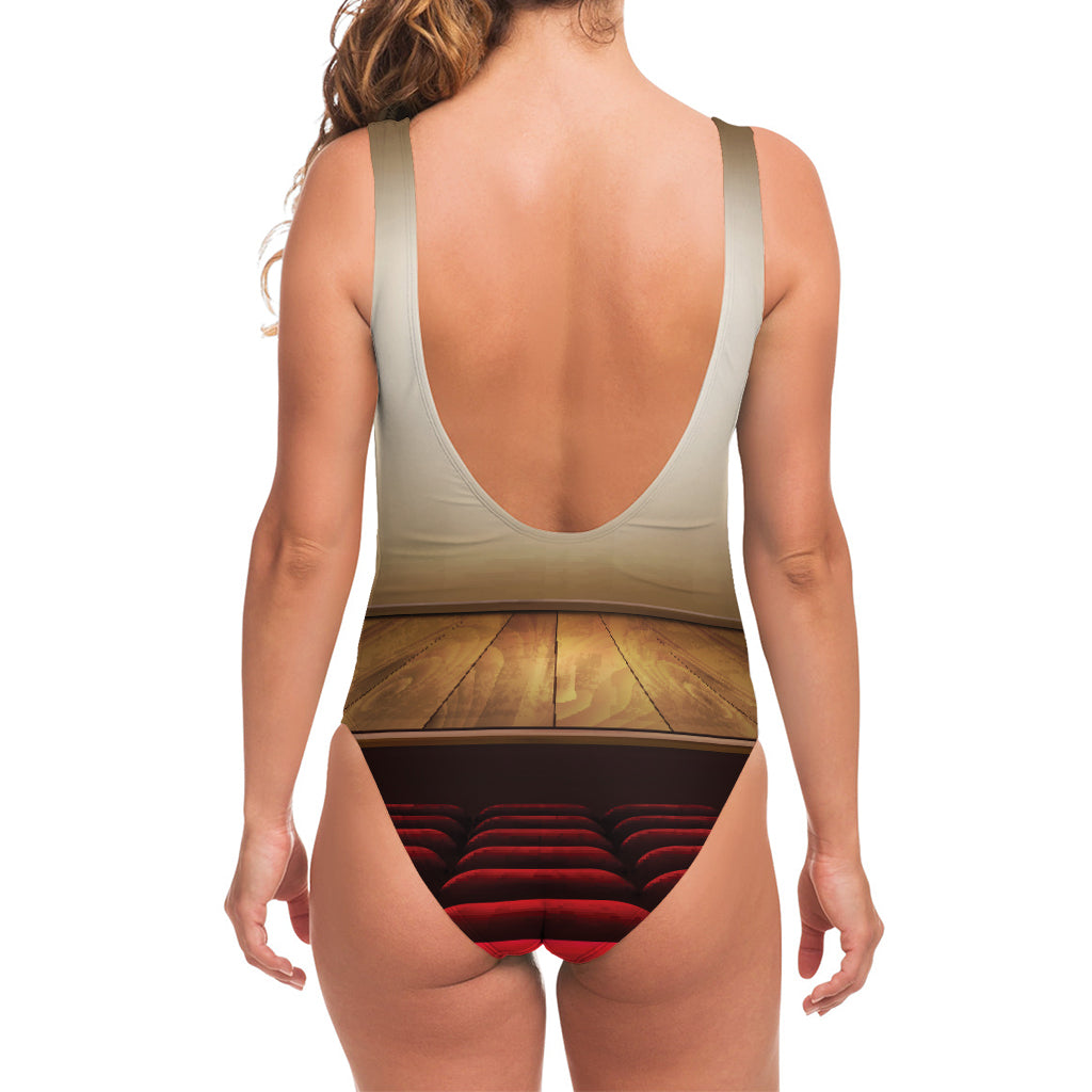 Theater Stage Print One Piece Swimsuit