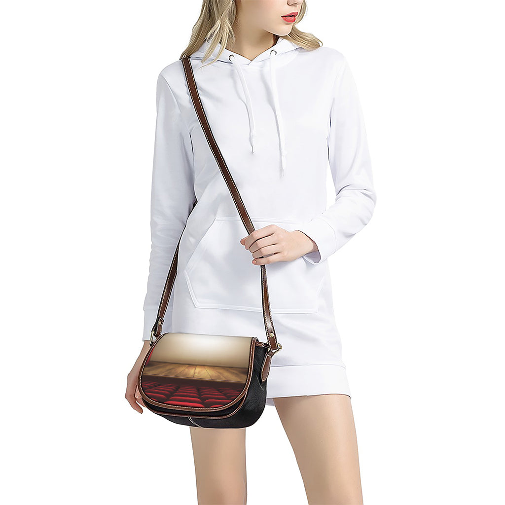 Theater Stage Print Saddle Bag