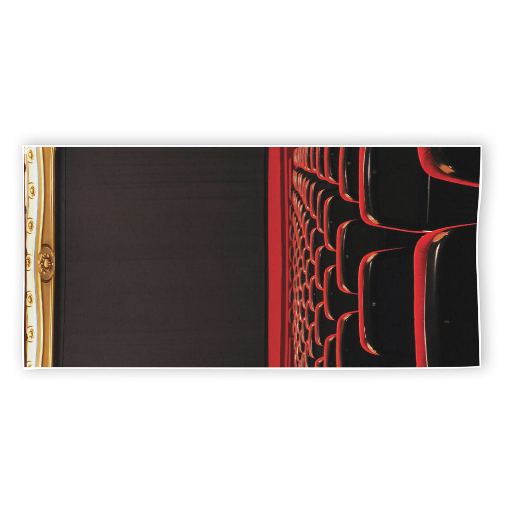 Theatre Stage Print Beach Towel