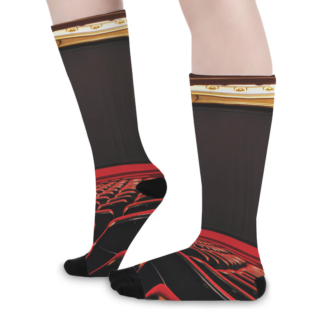 Theatre Stage Print Long Socks
