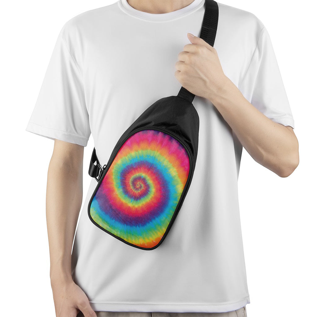 Tie Dye Print Chest Bag