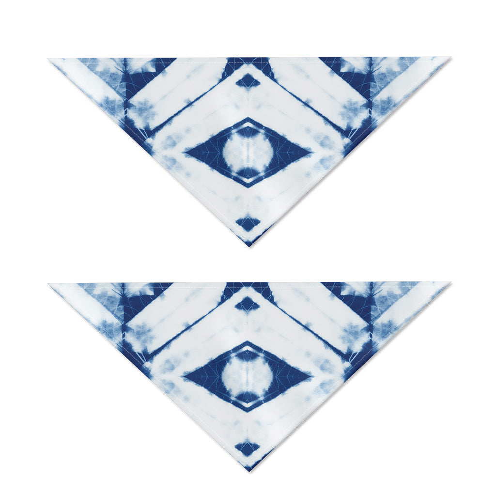 Tie Dye Shibori Pattern Print Dog Bandana