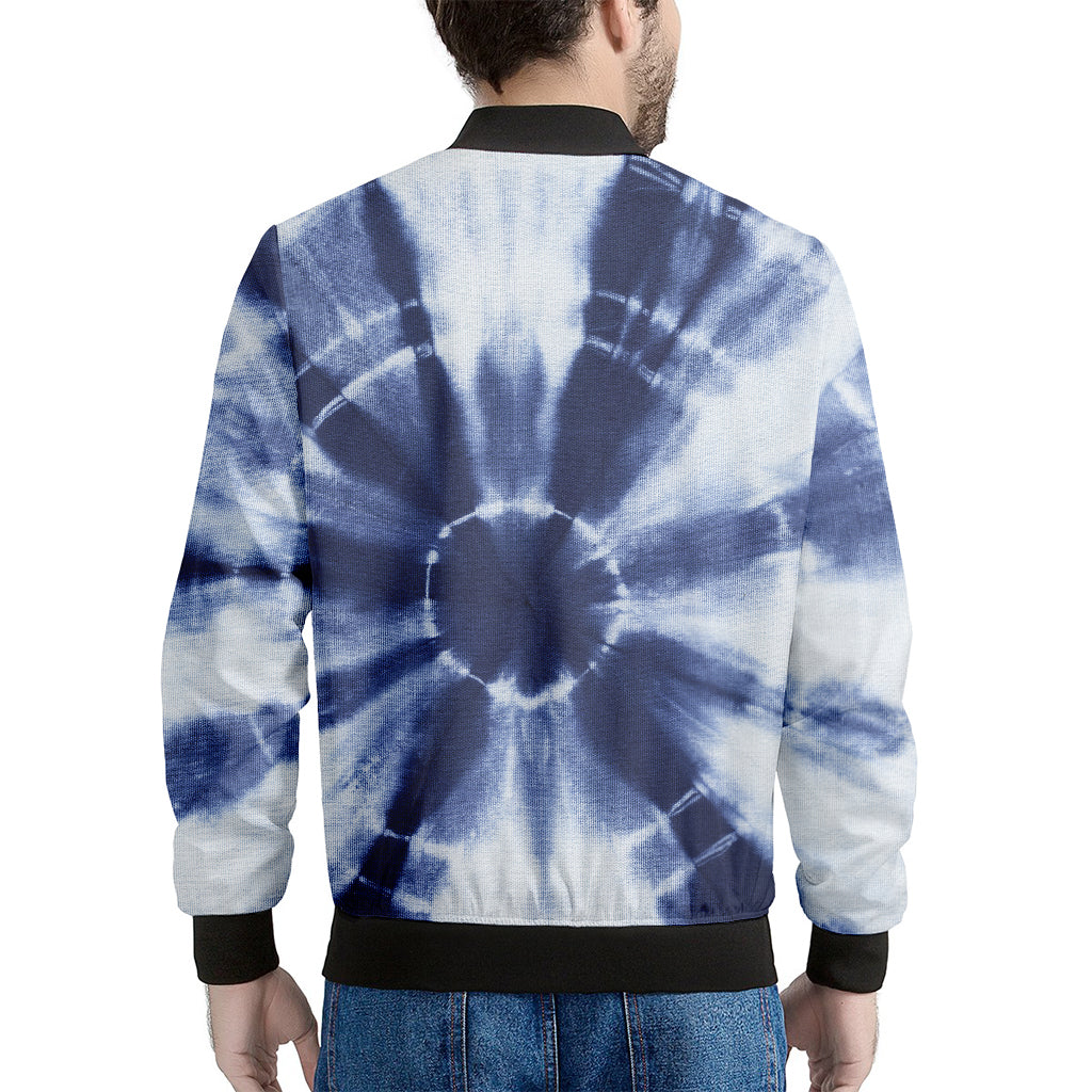 Tie Dye Shibori Print Men's Bomber Jacket