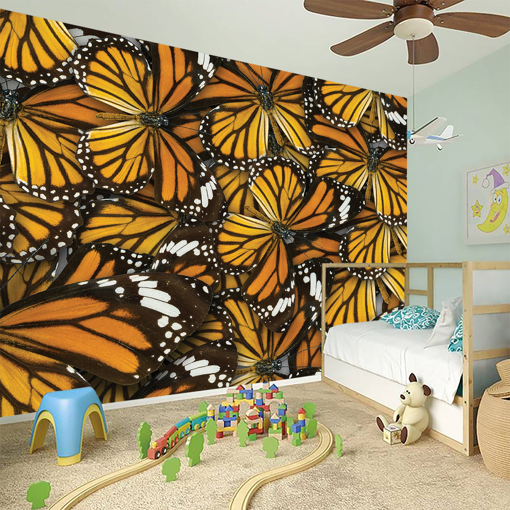 Tiger Monarch Butterfly Pattern Print Wall Sticker