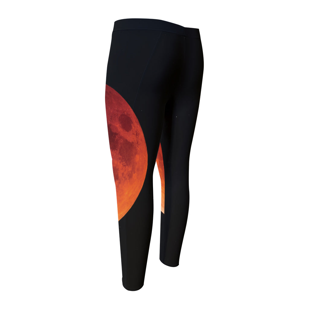 Total Lunar Eclipse Print Men's Compression Pants