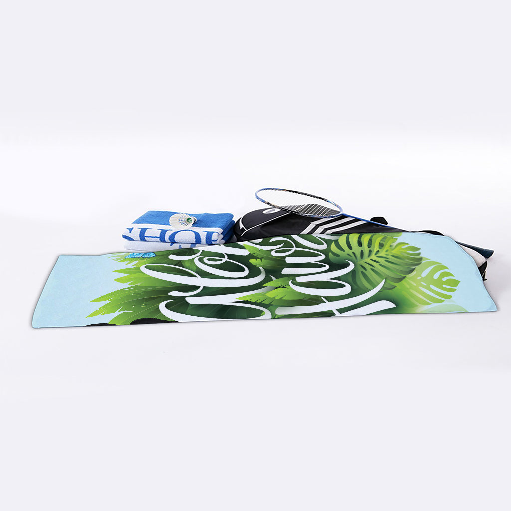 Toucan Aloha Hawaii Print Sports Towel
