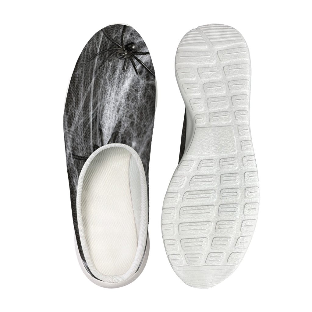 Toy Spiders And Cobweb Print Mesh Casual Shoes