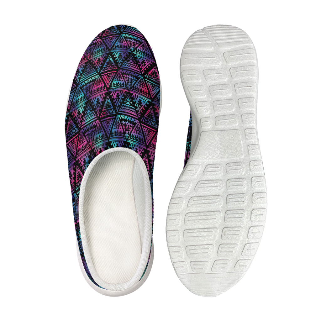 Triangle Ethnic Navajo Pattern Print Mesh Casual Shoes