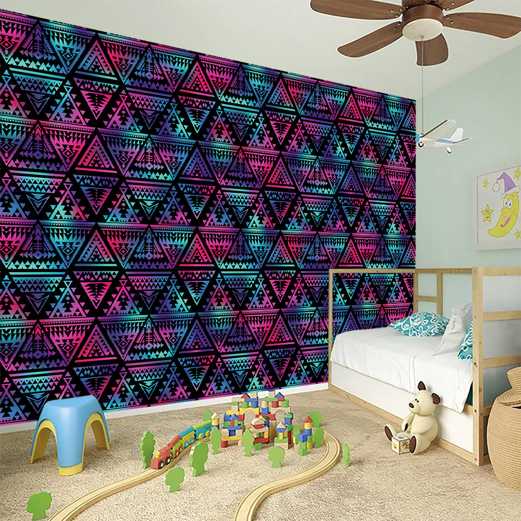 Triangle Ethnic Navajo Pattern Print Wall Sticker
