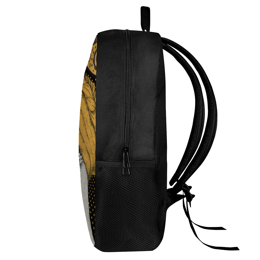 Tribal African Girl Print 17 Inch Backpack