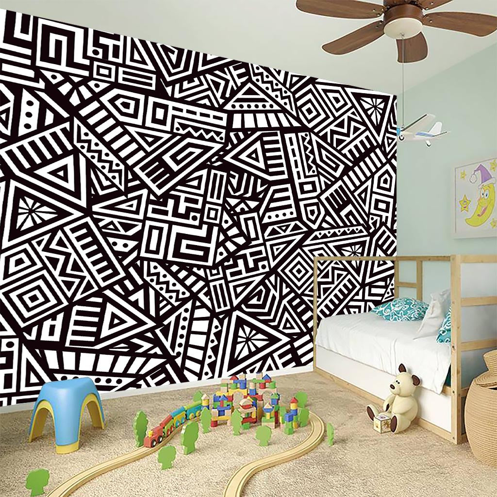 Tribal Aztec Geometric Pattern Print Wall Sticker
