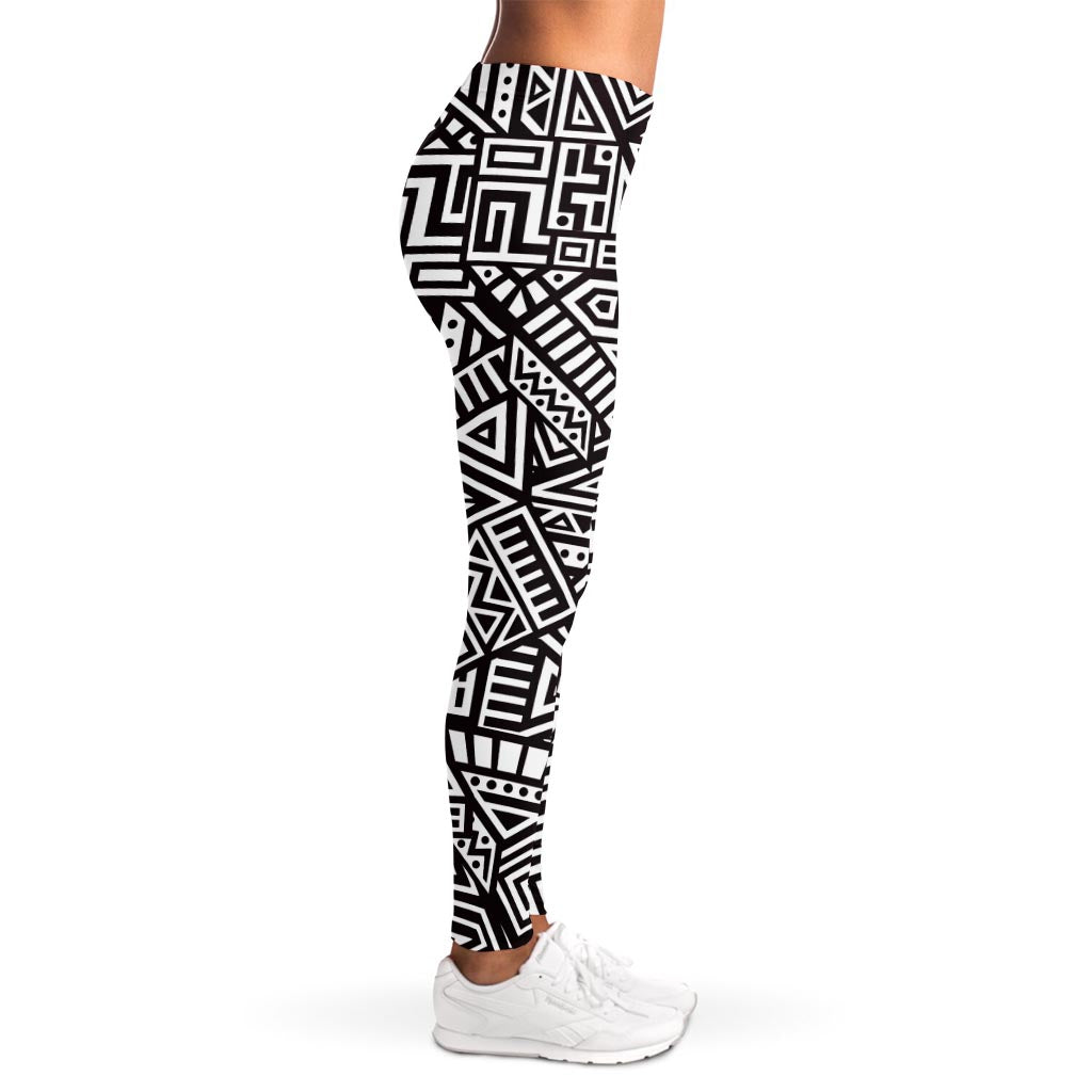 Tribal Aztec Geometric Pattern Print Women's Leggings