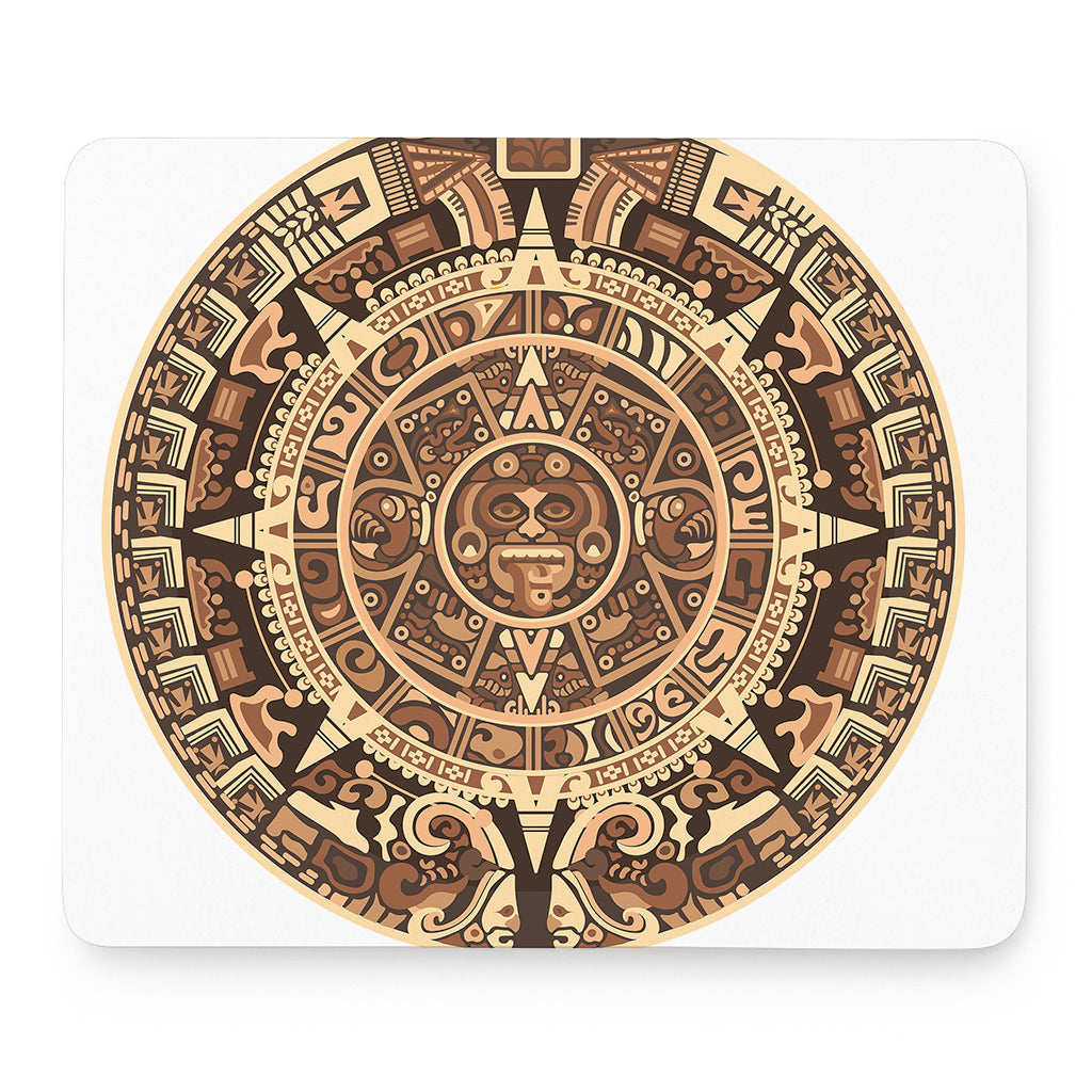 Tribal Maya Calendar Print Mouse Pad