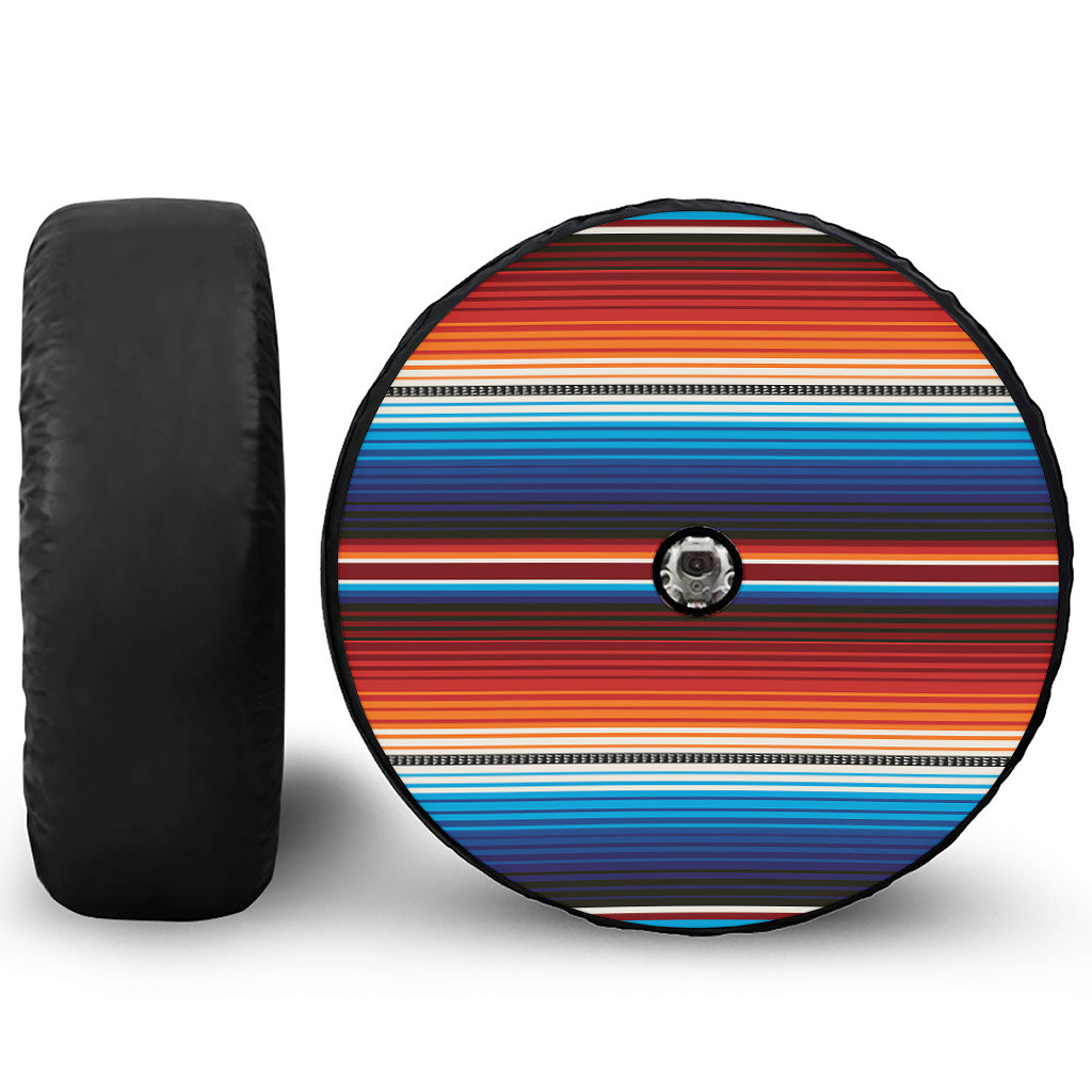 Tribal Mexican Blanket Pattern Print Tire Cover With Camera Hole