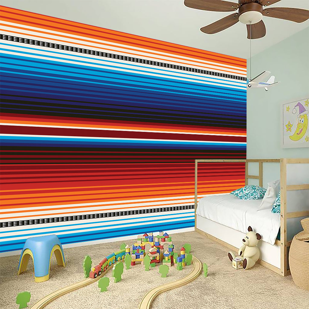 Tribal Mexican Blanket Pattern Print Wall Sticker