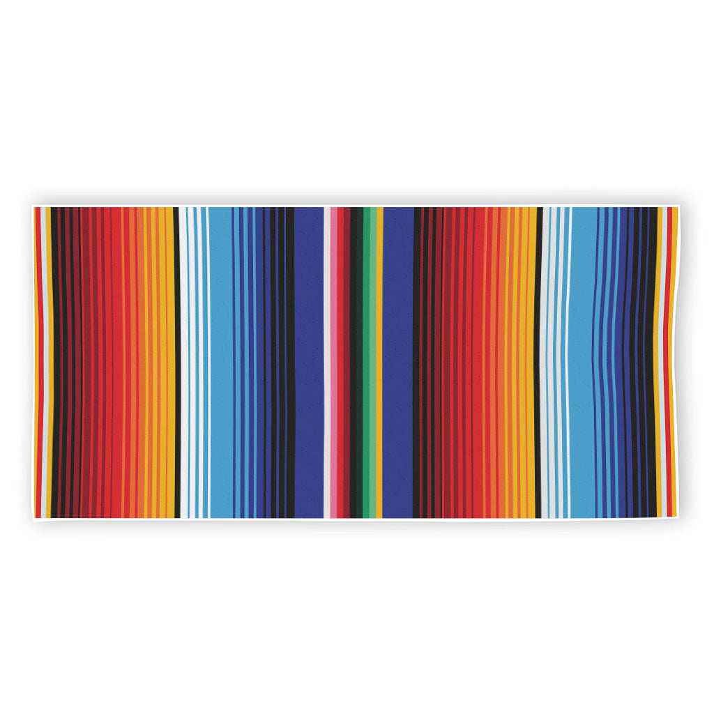 Tribal Mexican Serape Pattern Print Beach Towel
