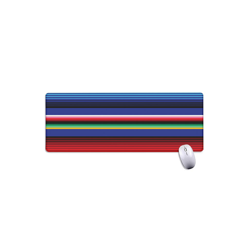 Tribal Mexican Serape Pattern Print Extended Mouse Pad