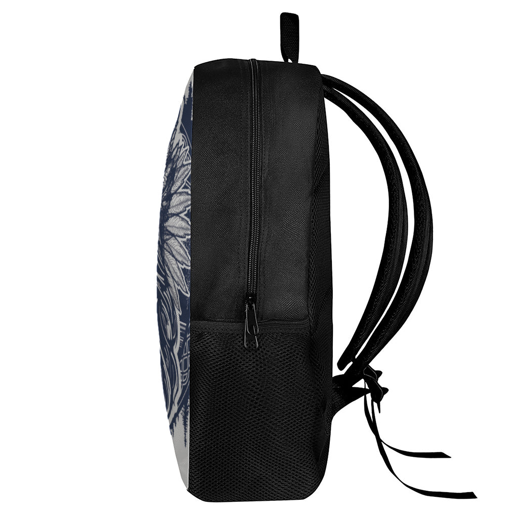 Tribal Native Indian Girl Print 17 Inch Backpack