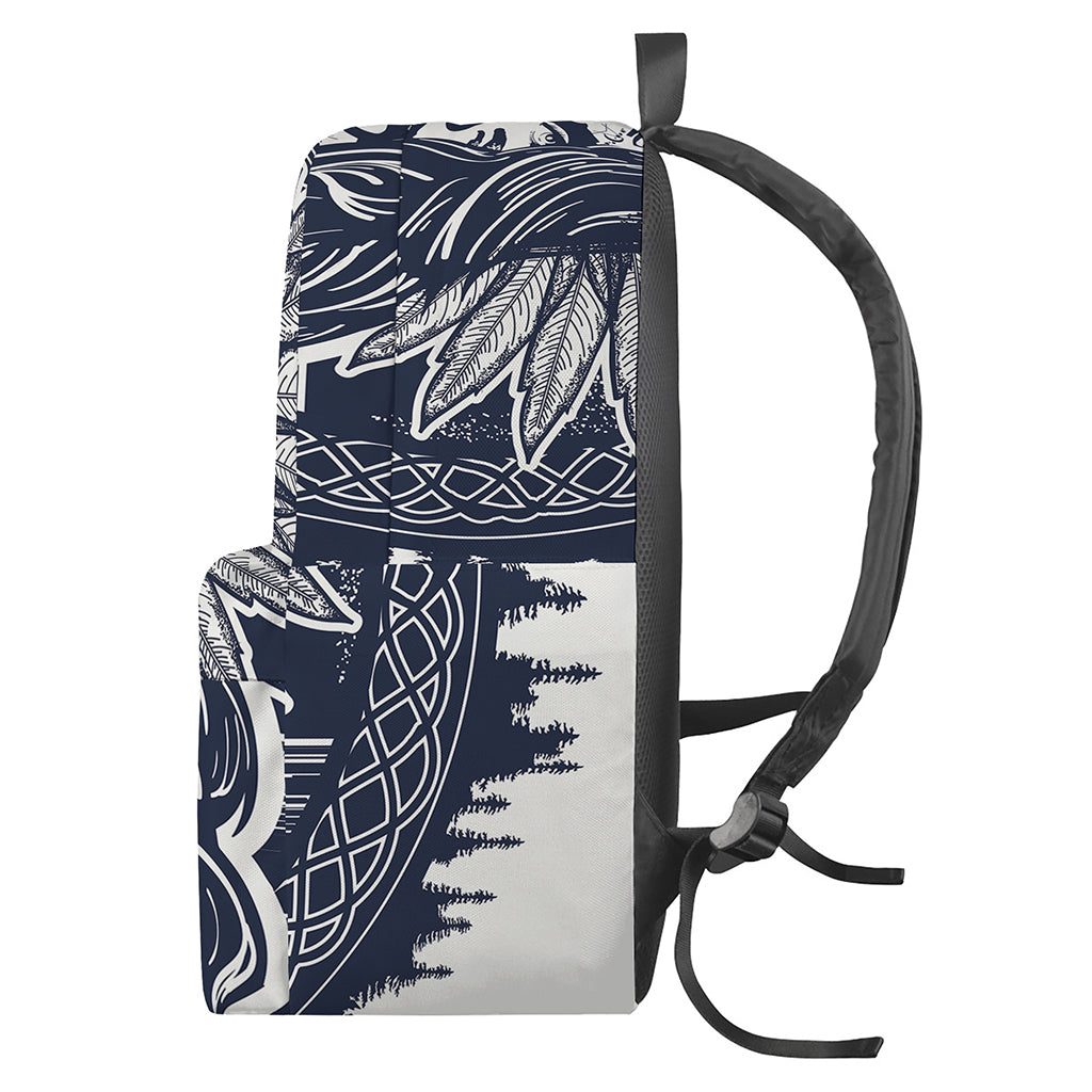 Tribal Native Indian Girl Print Backpack