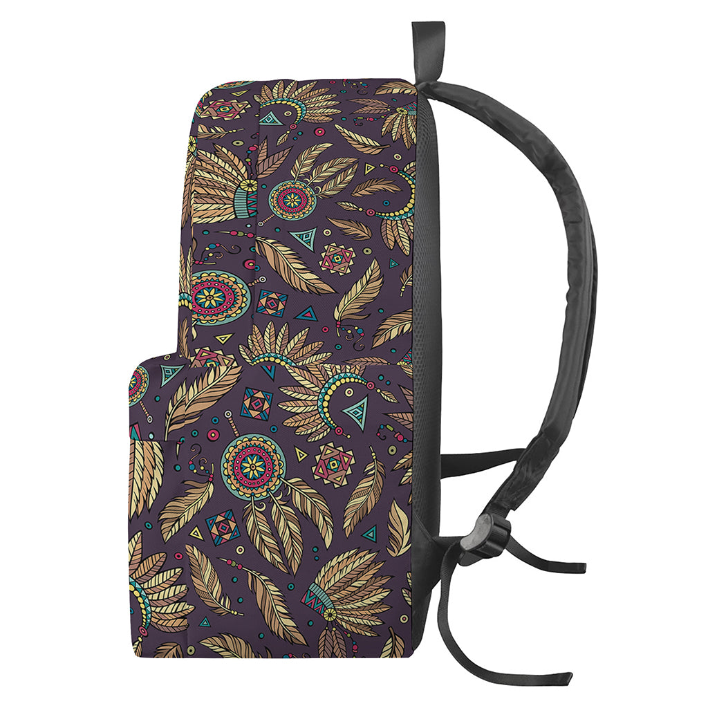 Tribal Native Indian Pattern Print Backpack