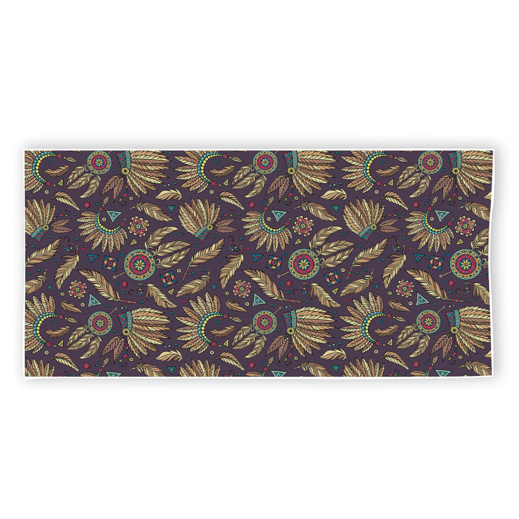 Tribal Native Indian Pattern Print Beach Towel