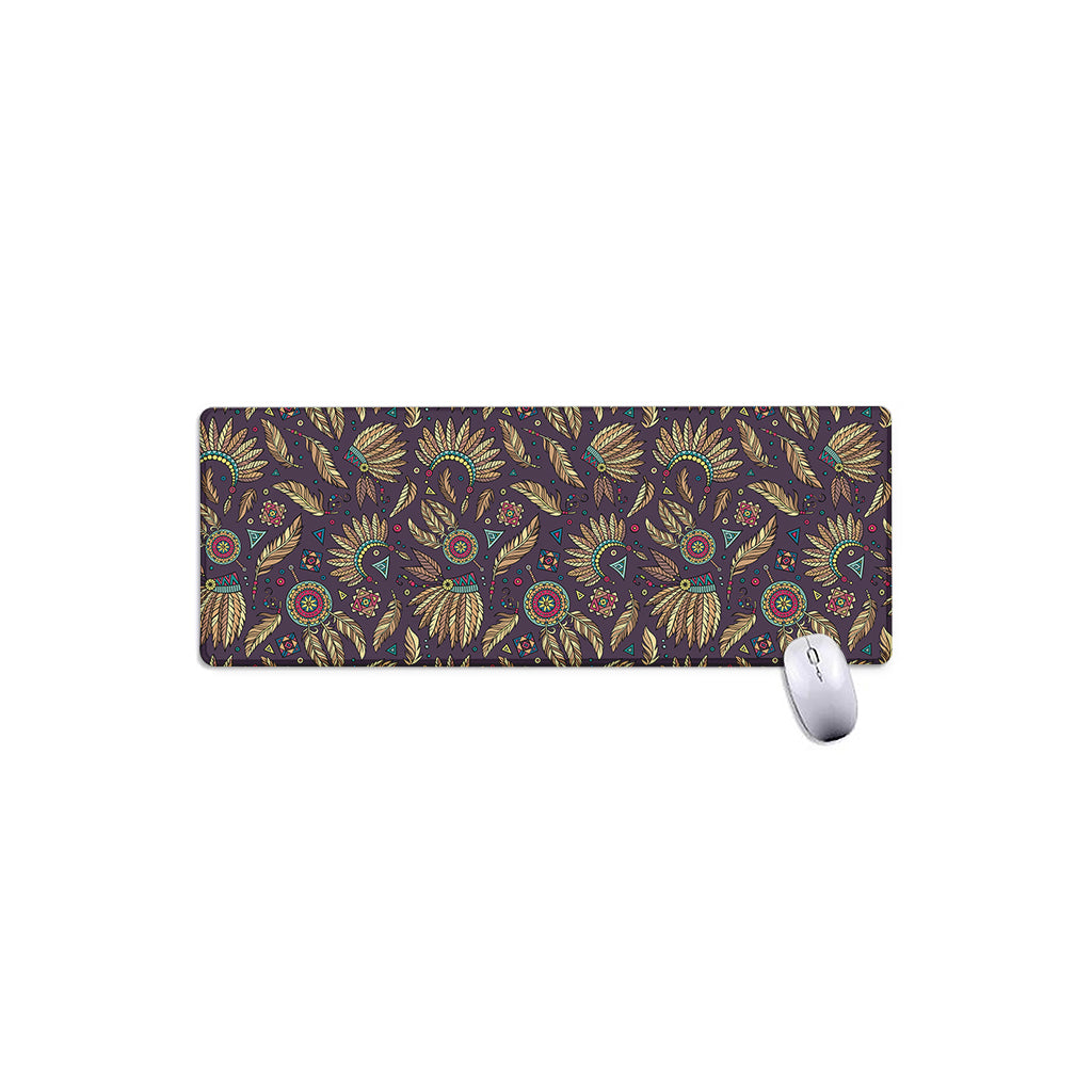 Tribal Native Indian Pattern Print Extended Mouse Pad