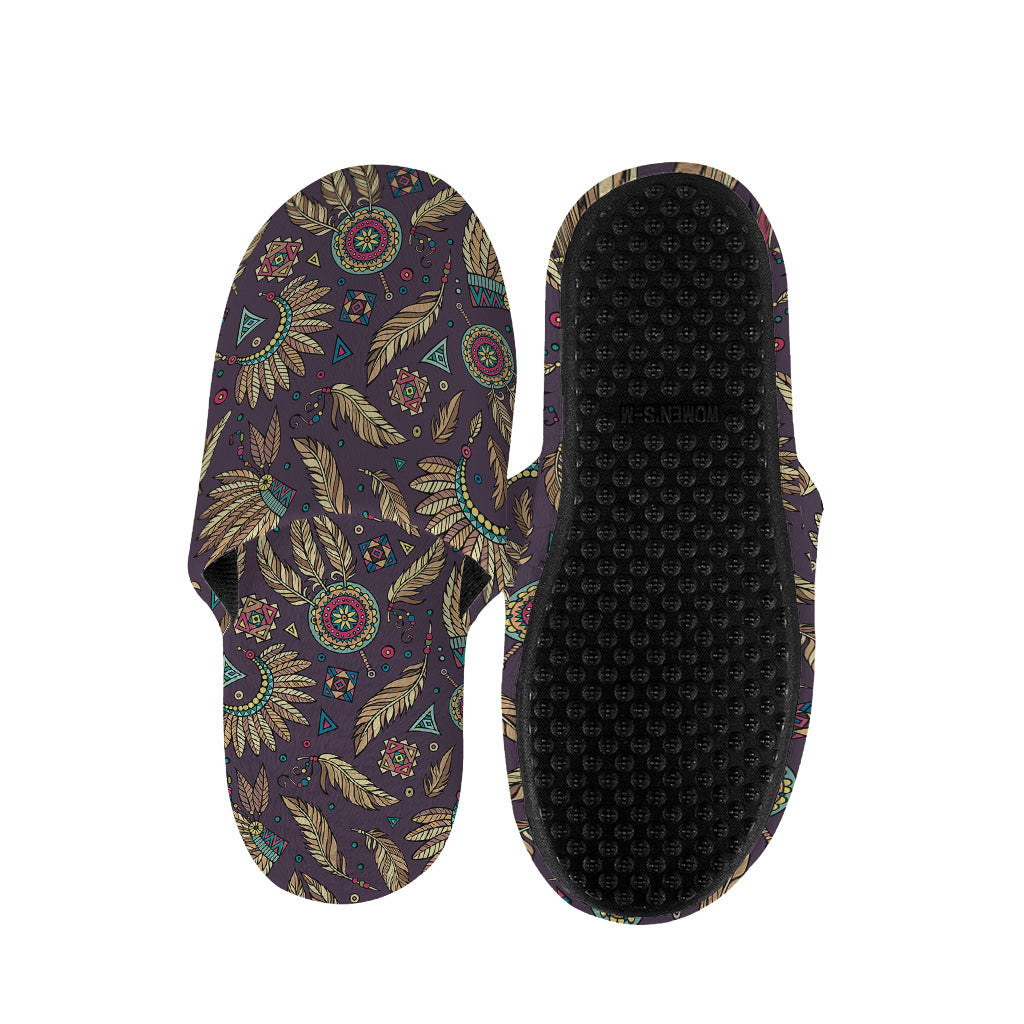 Tribal Native Indian Pattern Print Slippers