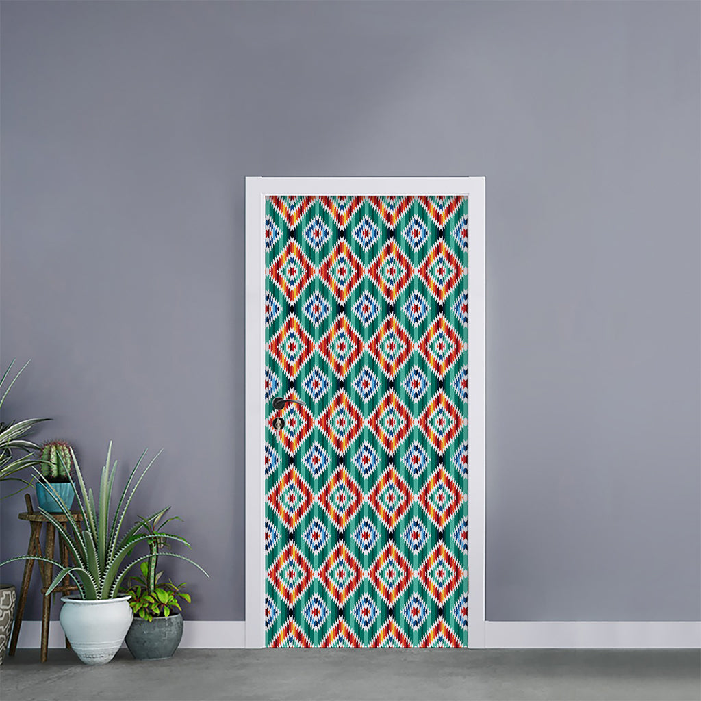 Tribal Navajo Pattern Print Door Sticker